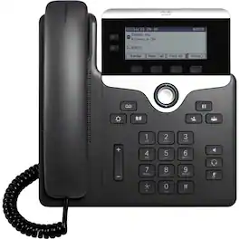 Cisco Consumer Products - Cisco 7821 IP Phone - Corded - 3 Multiple Conferencing - Wall Mountable - 2 x Total Line - VoIP - User Connect - Black