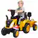 Front. Qaba - Licensed Ride-On Construction Toy with Shovel & Trailer.