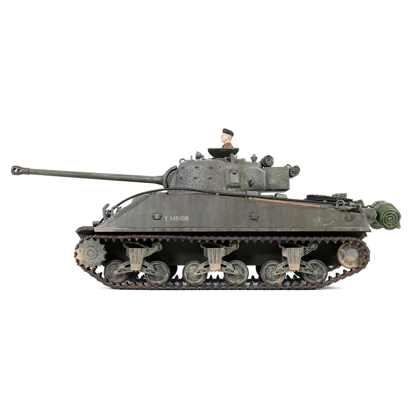 Alt View 3. Forces Of Valor - British Sherman Firefly Vc. Tank "Normandy" (1944) British Royal Army 1/32 Diecast Model by Forces of Valor.
