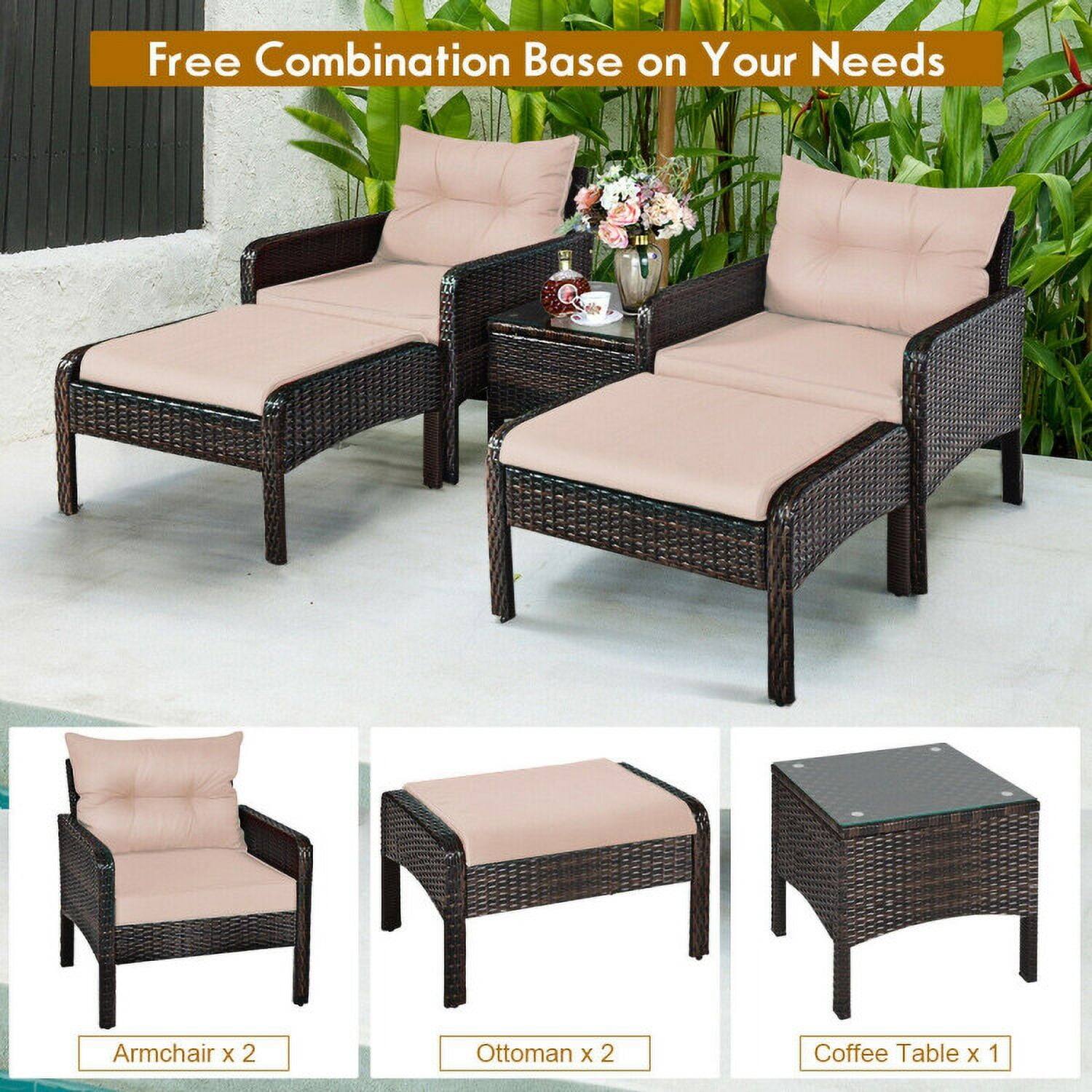 Free Combination Base on Your Needs  
Armchair x 2  
Ottoman x 2  
Coffee Table x 1