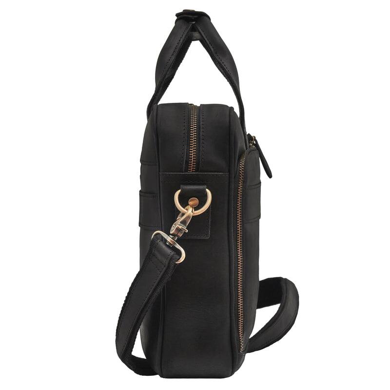 Left. Luxorro - Leather Laptop Bag for me. Fits 17" Laptops - Black.