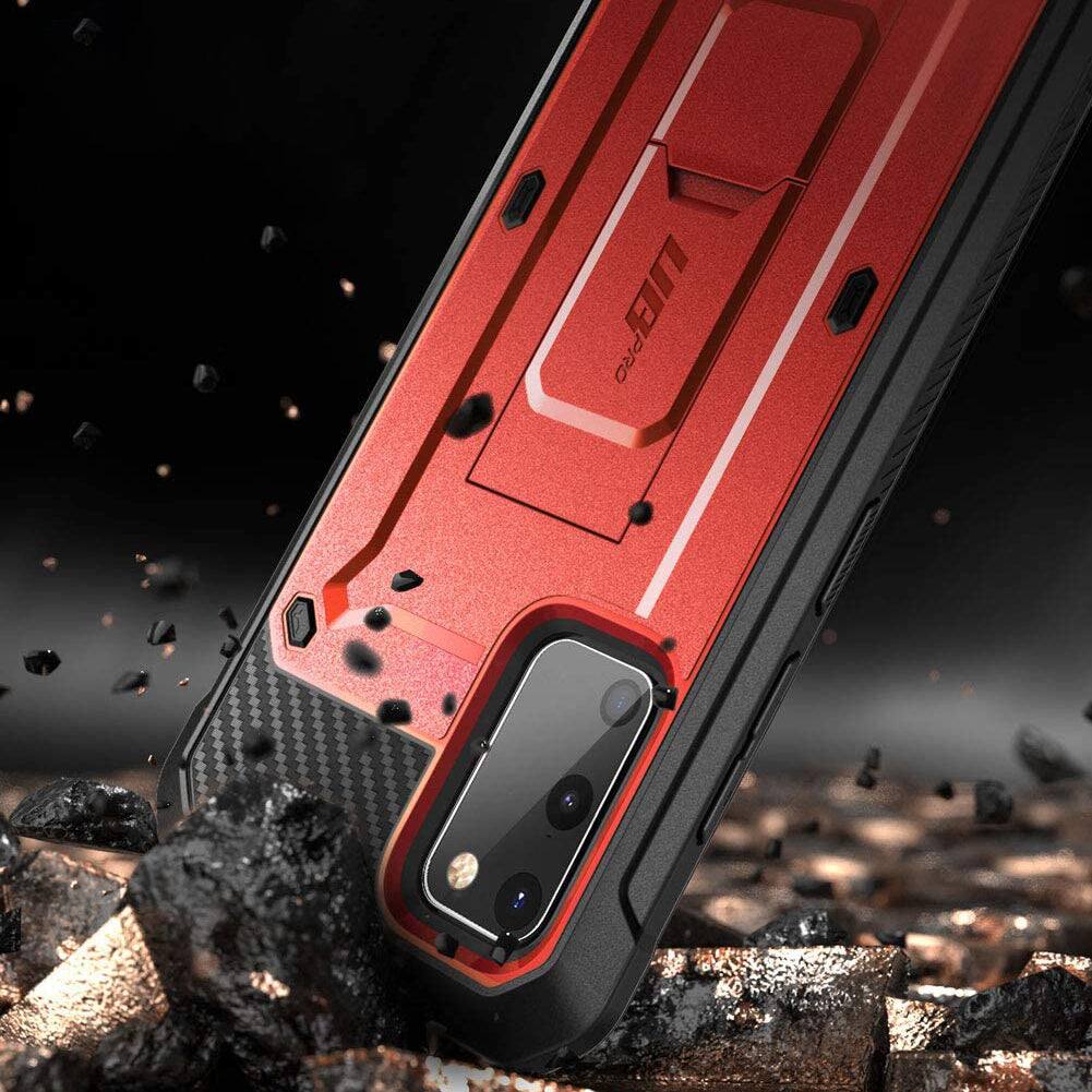 Left. SUPCASE - Galaxy S20 FE Unicorn Beetle Pro Rugged Case - Red.