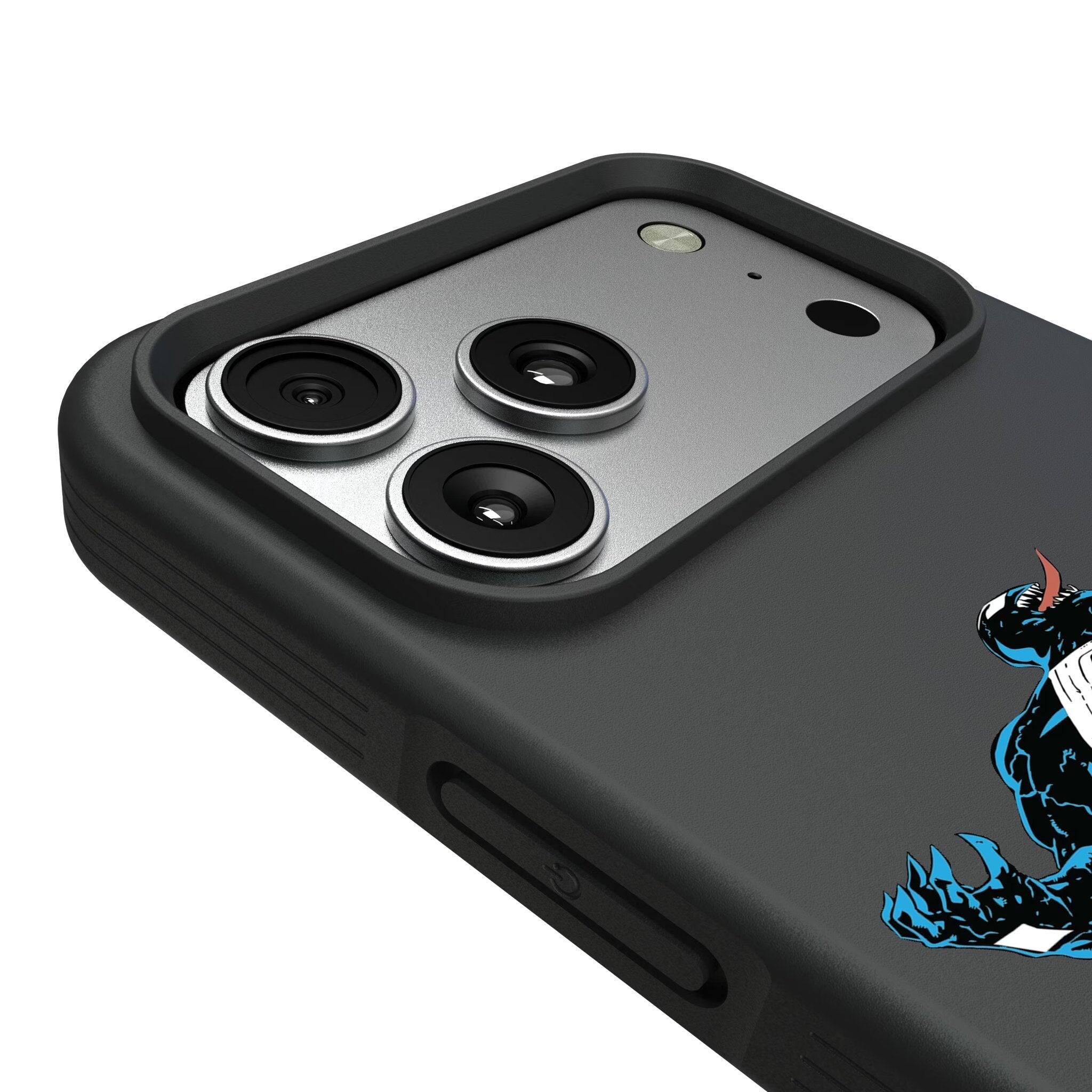 Left. Keyscaper - Marvel Badge Bump Phone Case - Apple iPhone 17 Pro - Venom 1.