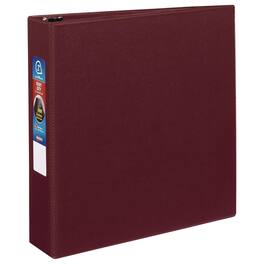 Avery - Heavy Duty Non View Binder With Durahinge And One Touch Ezd Rings 3 Rings 2" Capacity 11 X 8.5 Maroon