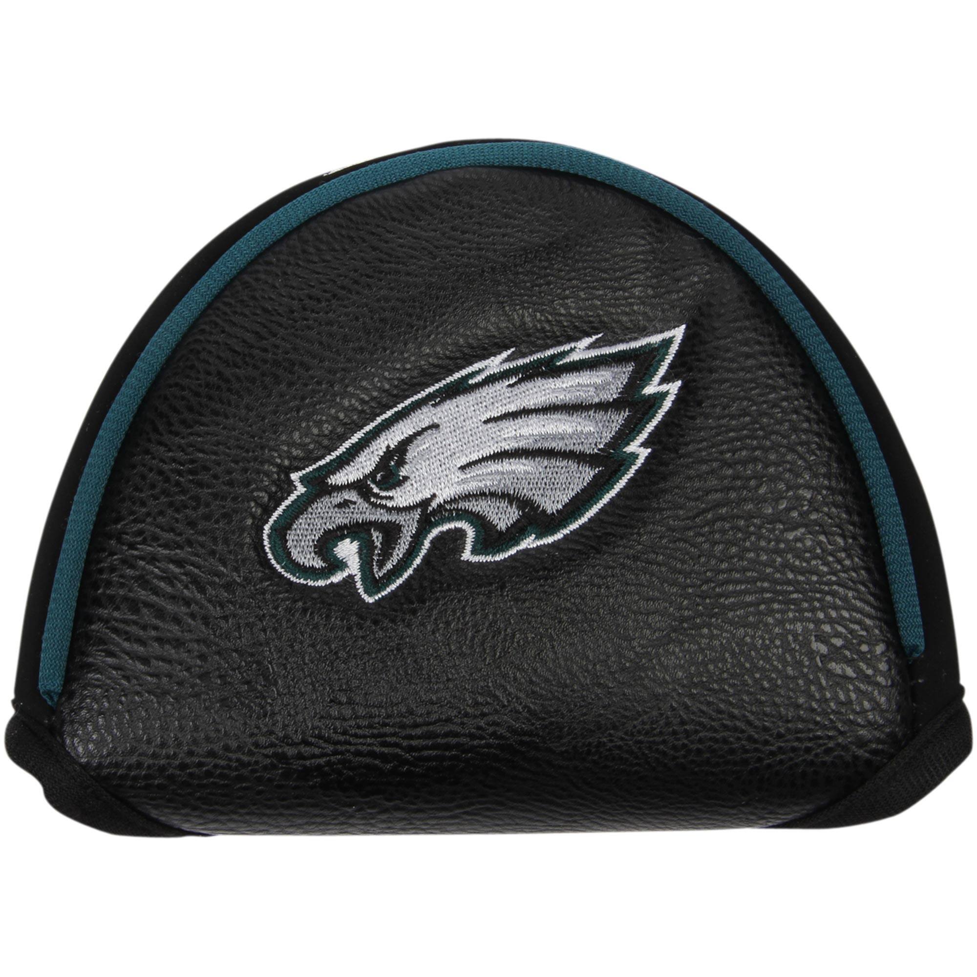 Front. Team Golf - Philadelphia Eagles Golf Mallet Putter Cover - Multicolor.