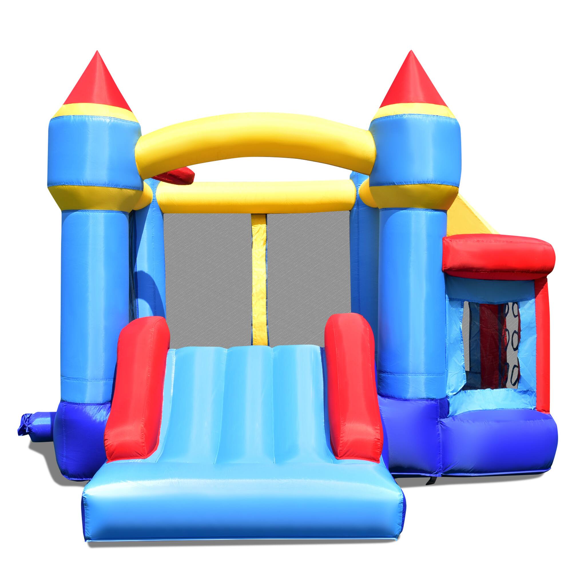 Alt View 2. Gymax - Gymax Inflatable Bounce House Castle Slide Bouncer Kids without Blower.
