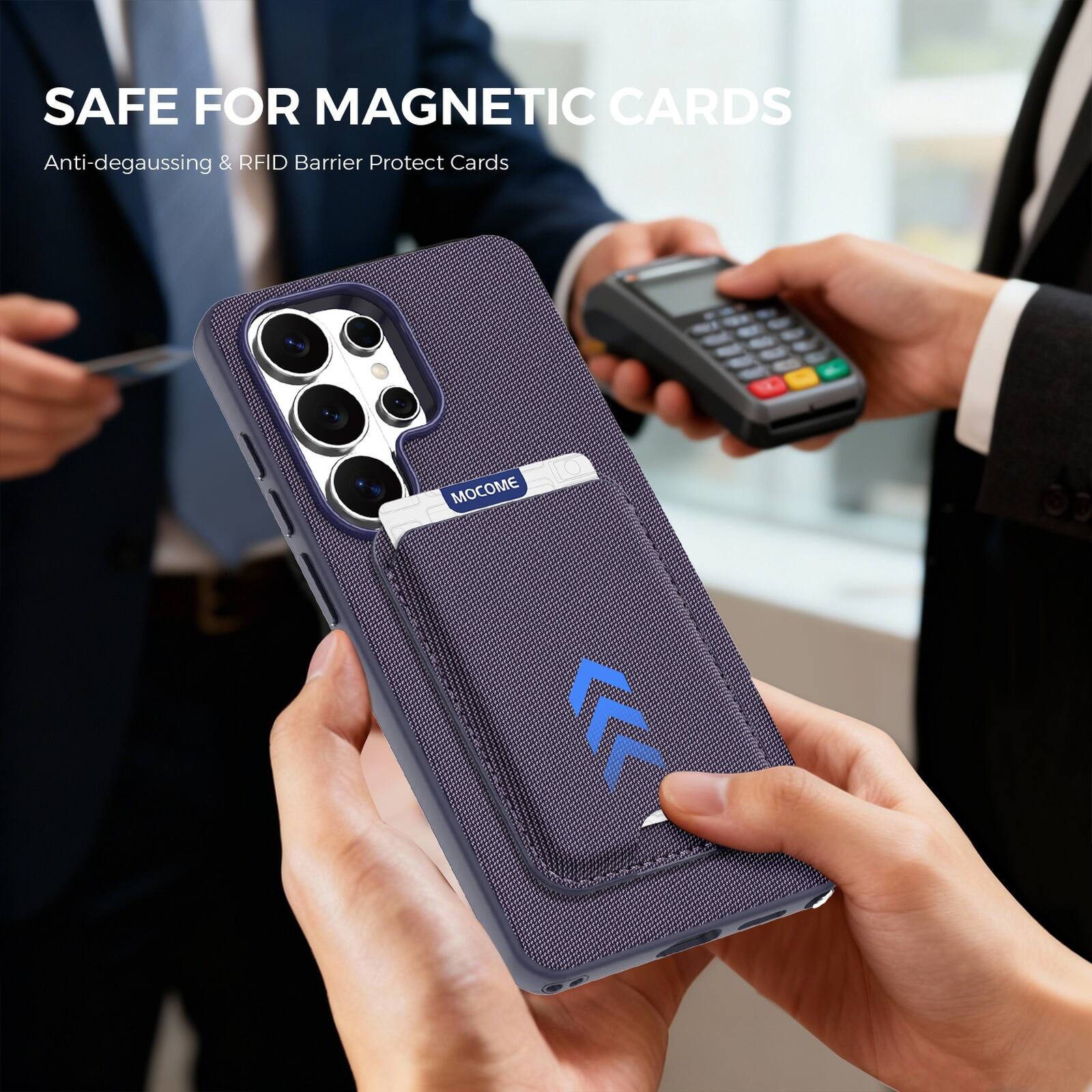 SAFE FOR MAGNETIC CARDS  
Anti-degaussing & RFID Barrier Protect Cards