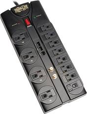 Front. Tripp Lite - 12 Outlet Surge Suppressor, 8' Cord, 2880 Joules - Black.