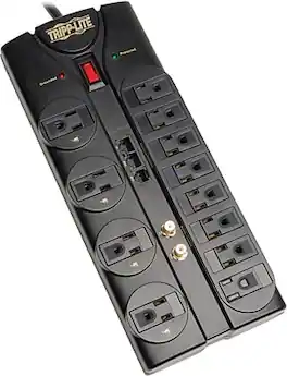 Tripp Lite - 12 Outlet Surge Suppressor, 8' Cord, 2880 Joules - Black