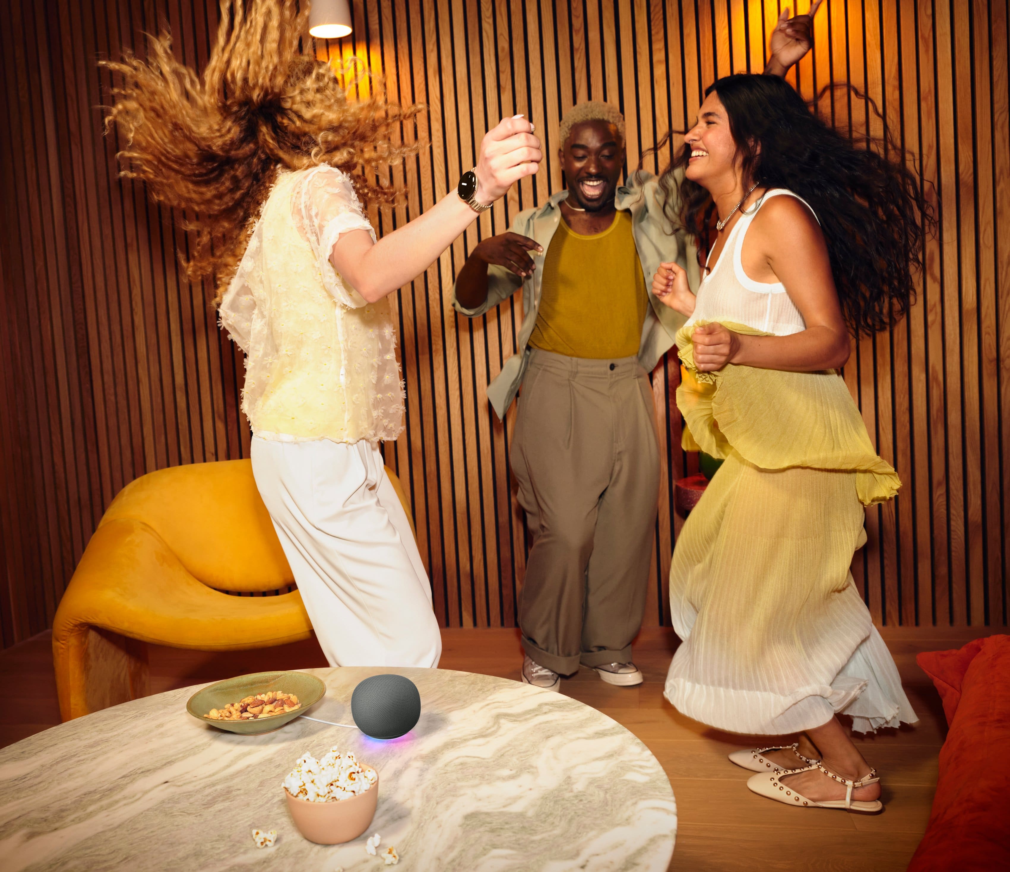 Alt View 6. Google - Home Speaker (Coming Spring 2026) - Smart Speaker with Gemini For Home Voice Assistant and 360-Degree Sound - Hazel.