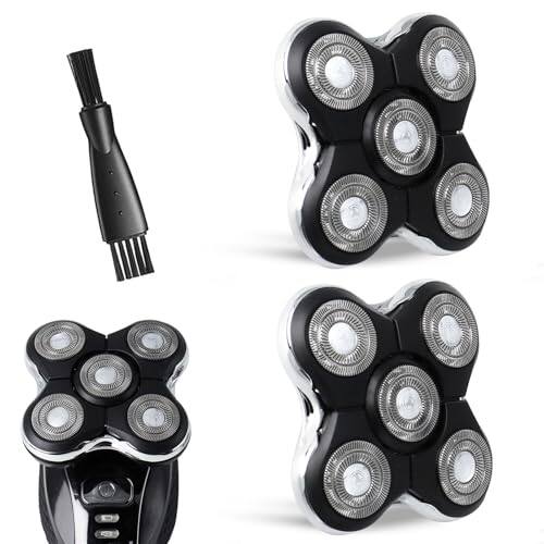 Front. ESBANY - 2 Pack Blade Pro Replacement Head Compatible with Remington Balder Pro XR7000, 5 Dual Track Shaver Heads for a Smooth.