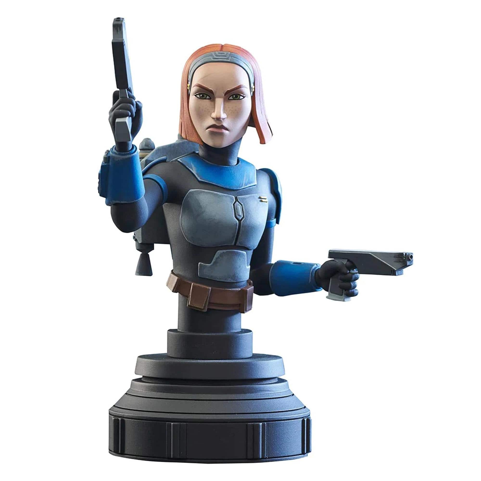 Diamond Select Toys - Star Wars Bo-Katan 6 Inch Resin Bust - Blue