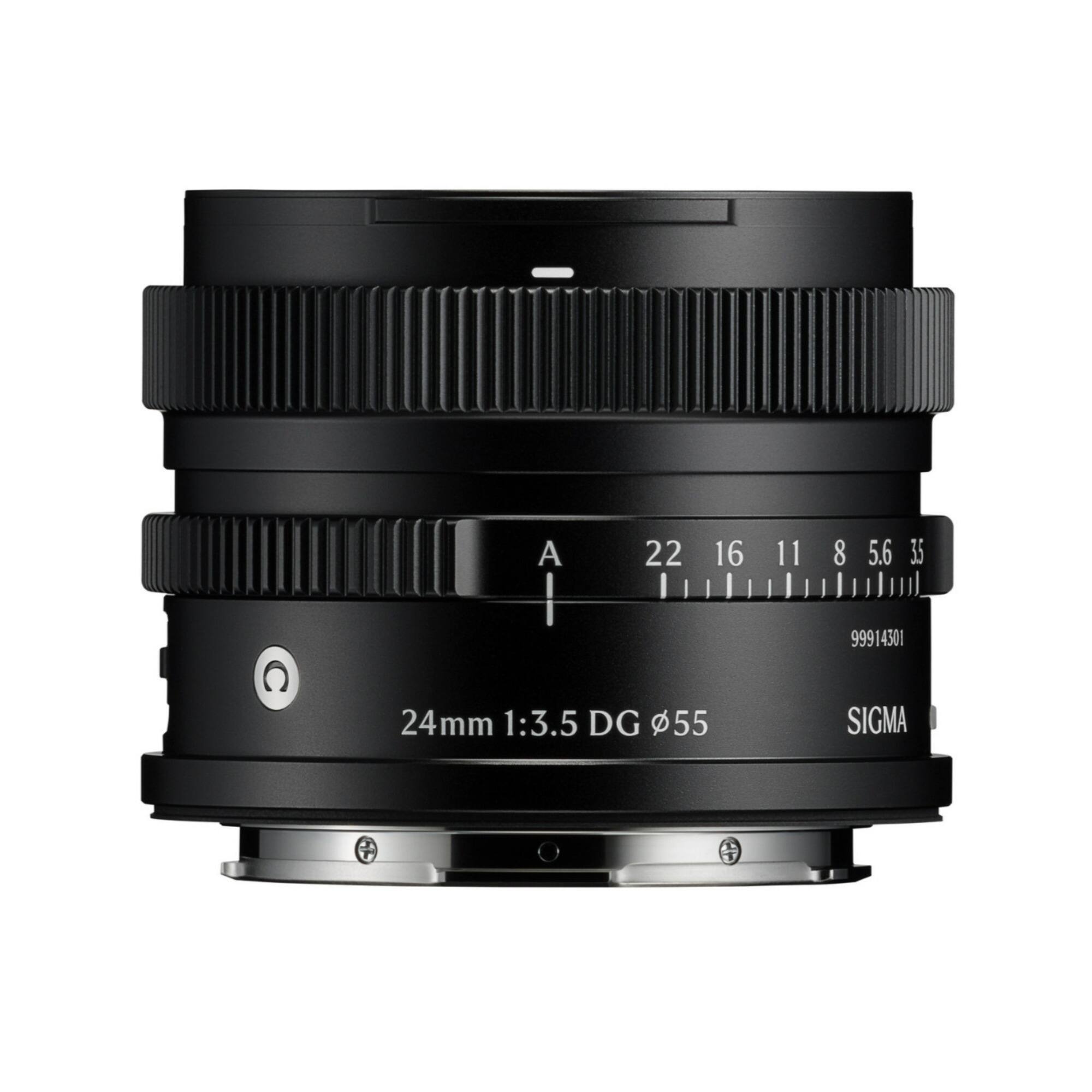 24mm 1:3.5 DG φ55  
SIGMA  
A 22 16 11 8 5.6 3.5  
99914301