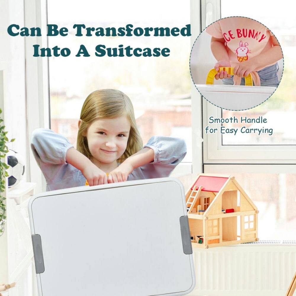 Can Be Transformed Into A Suitcase  
Smooth Handle for Easy Carrying