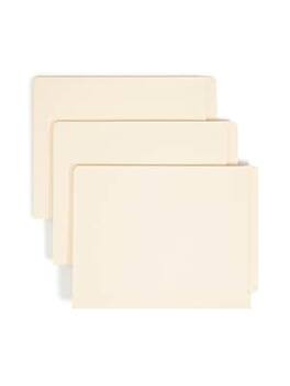Smead - Shelf-Master End Tab File Folder, Straight Cut, Letter Size, 100/Box - Manila