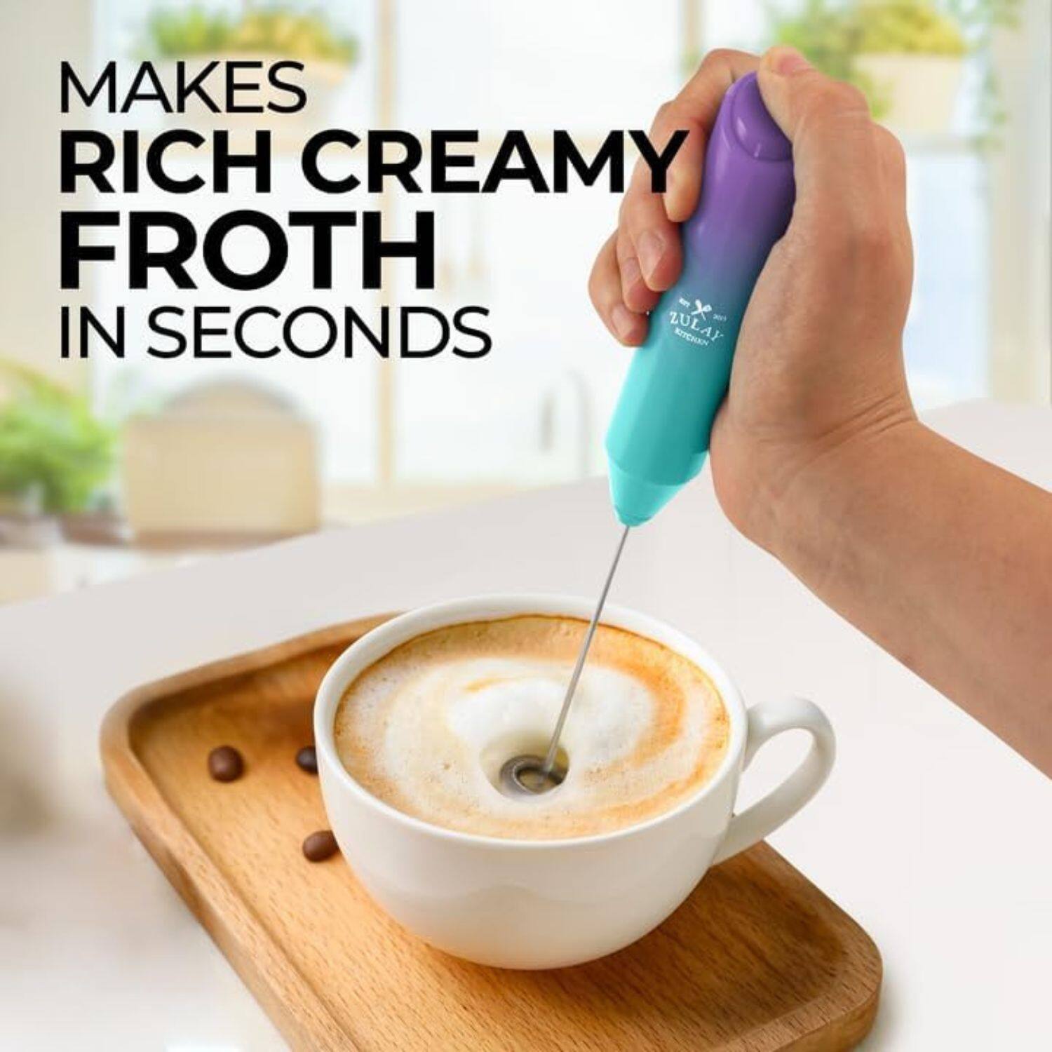 MAKES RICH CREAMY FROTH IN SECONDS ZULAY