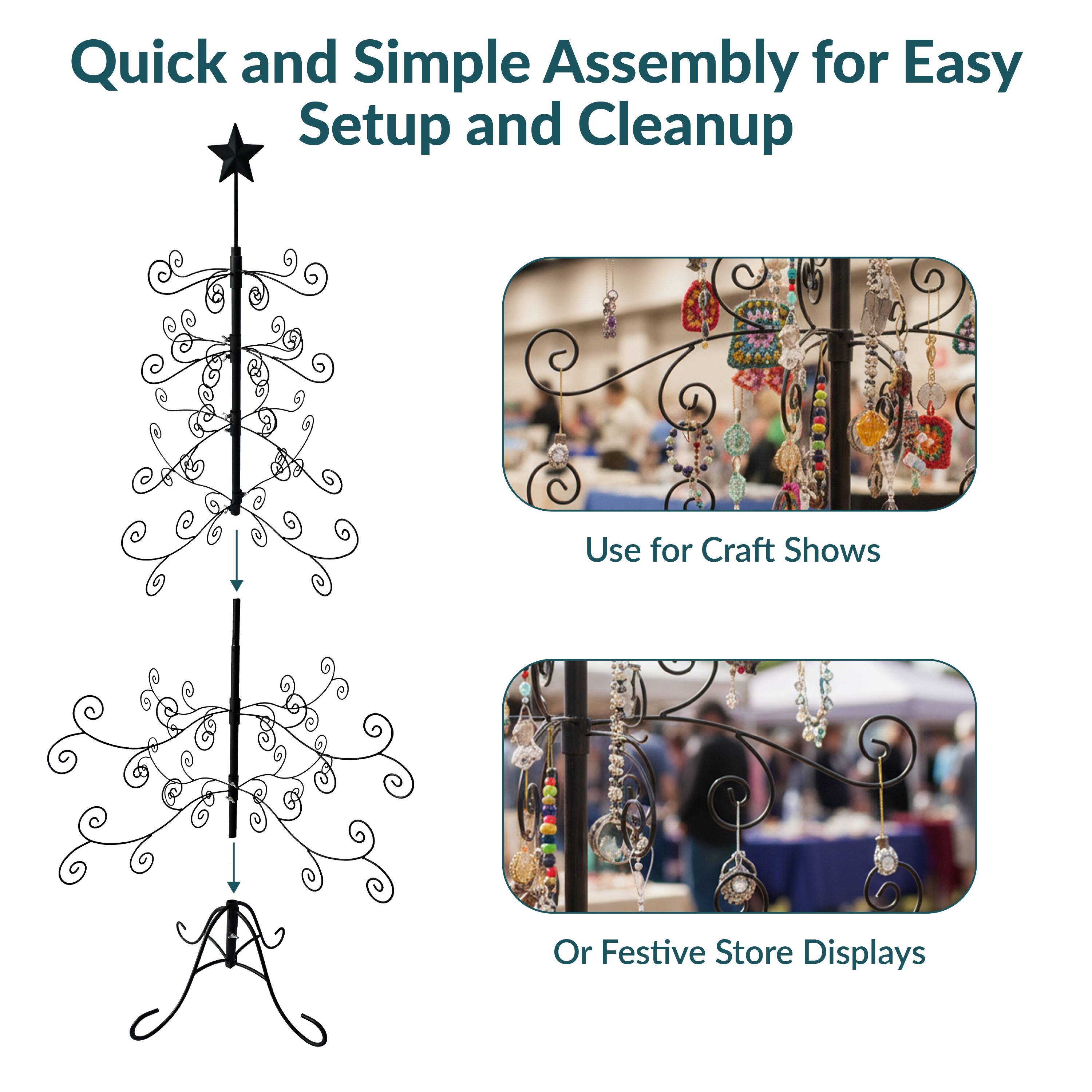 Quick and Simple Assembly for Easy Setup and Cleanup

Use for Craft Shows

Or Festive Store Displays