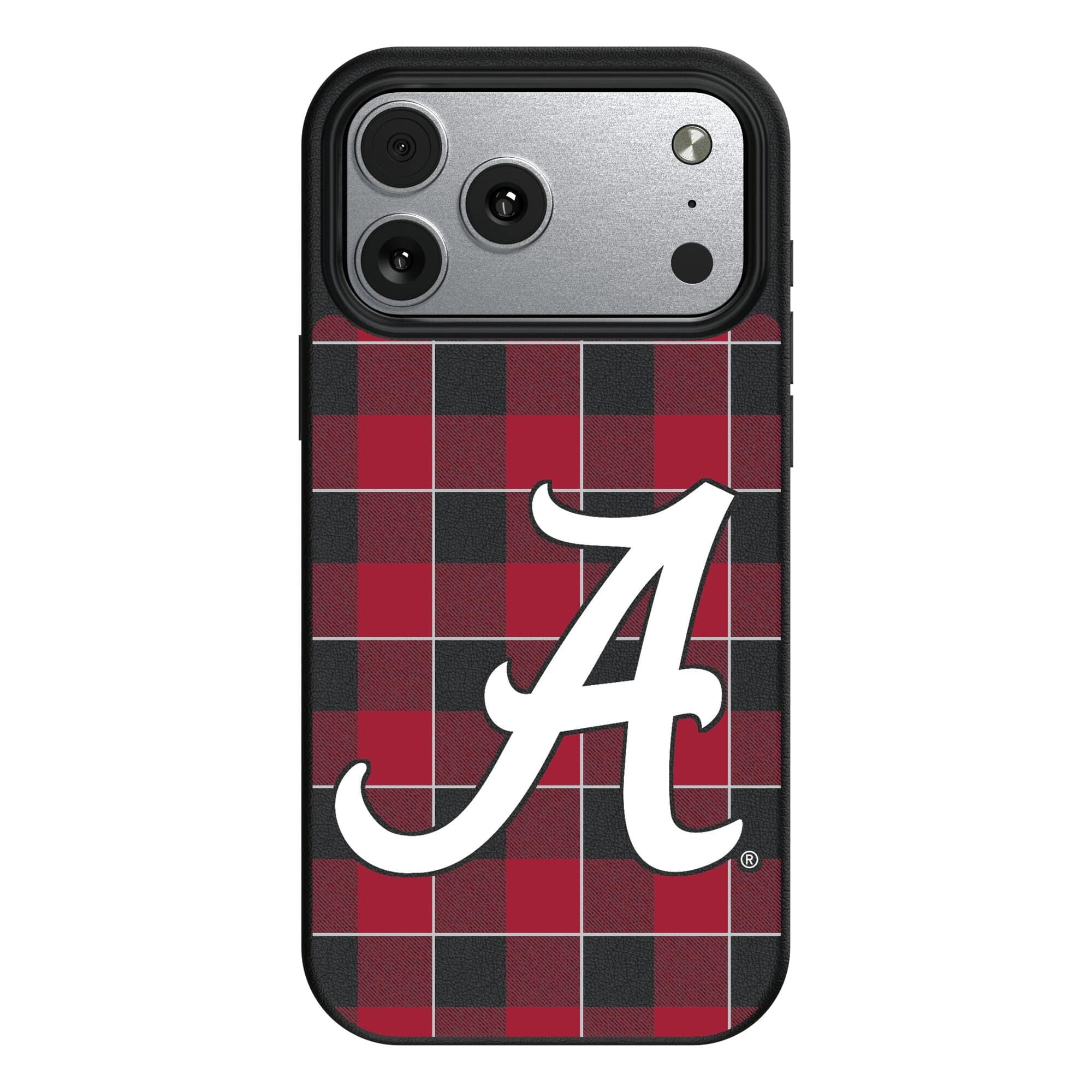 Keyscaper - NCAA - Alabama Crimson Tide Plaid Magnetic Bump iPhone Case - 17 - Black price history on PriceWatchPro