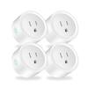 Front. Osprey - Smart Plug, Wi-Fi Outlet Socket Compatible with Alexa and Google Home, 16A (4 pcs) - White.