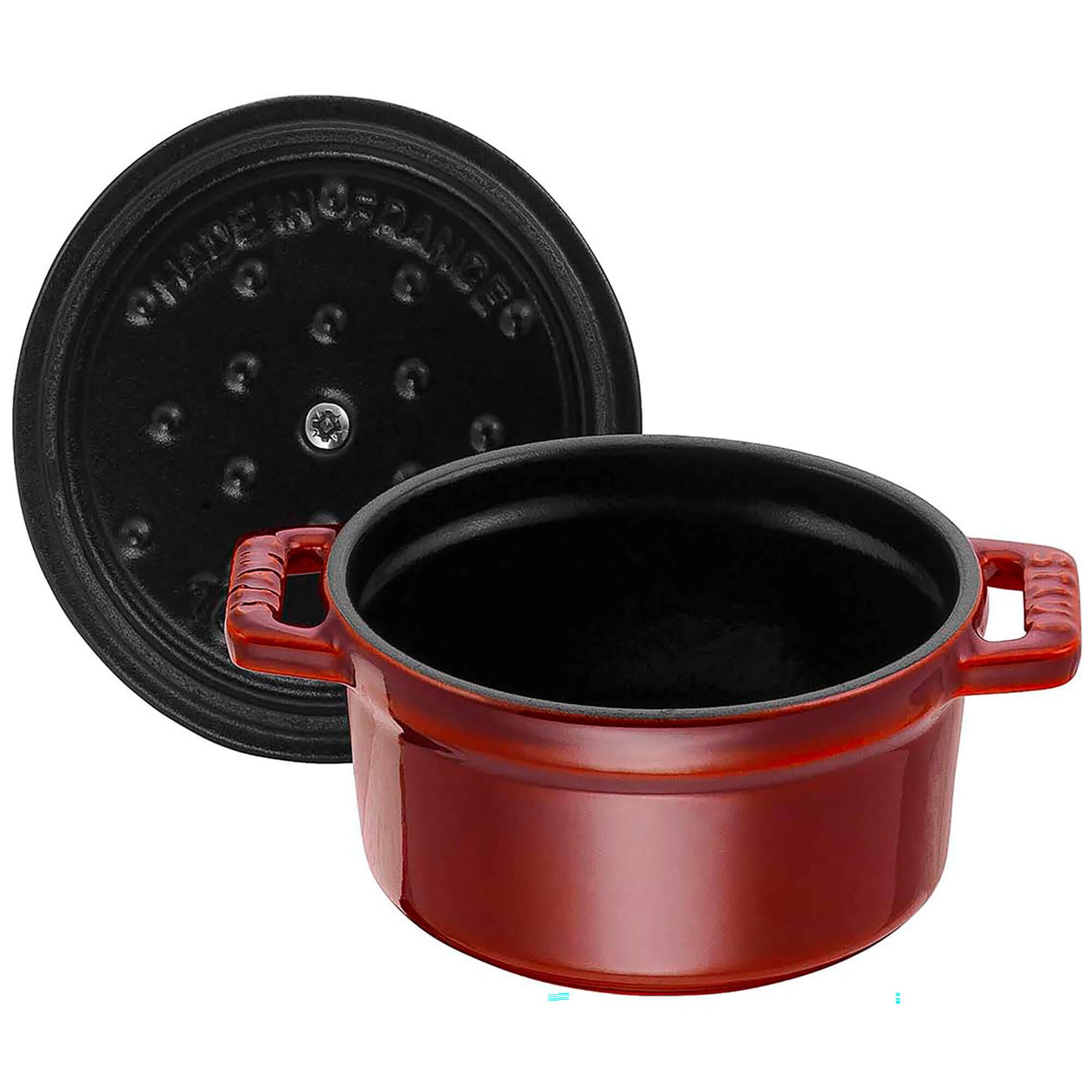 Staub Cast Iron 0.25-qt Mini Round Cocotte - Thumbnail 4