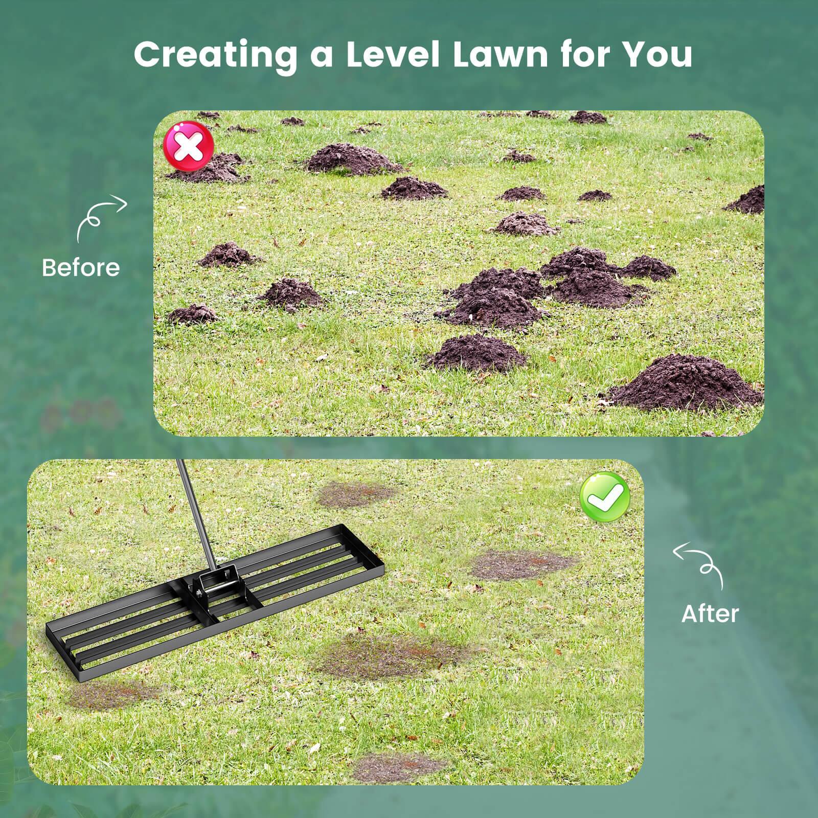 Creating a Level Lawn for You

Before

After