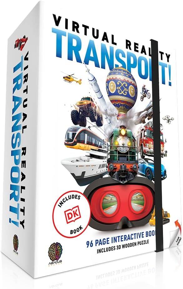 Abacus Brands - Virtual Reality Transport! - Illustrated Interactive VR Book and STEM Learning Activity Set