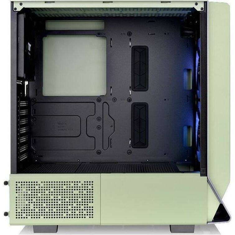 Alt View 5. Thermaltake - Thermaltake Ceres 300 Series Ceres 300 TG ARGB Matcha Green SPCC E-ATX Mid Tower Case - Matcha Green.
