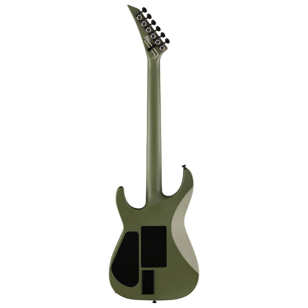 Left. Jackson - Jackson American Series Soloist SL2MG Electric Guitar - Matte Army Drab.