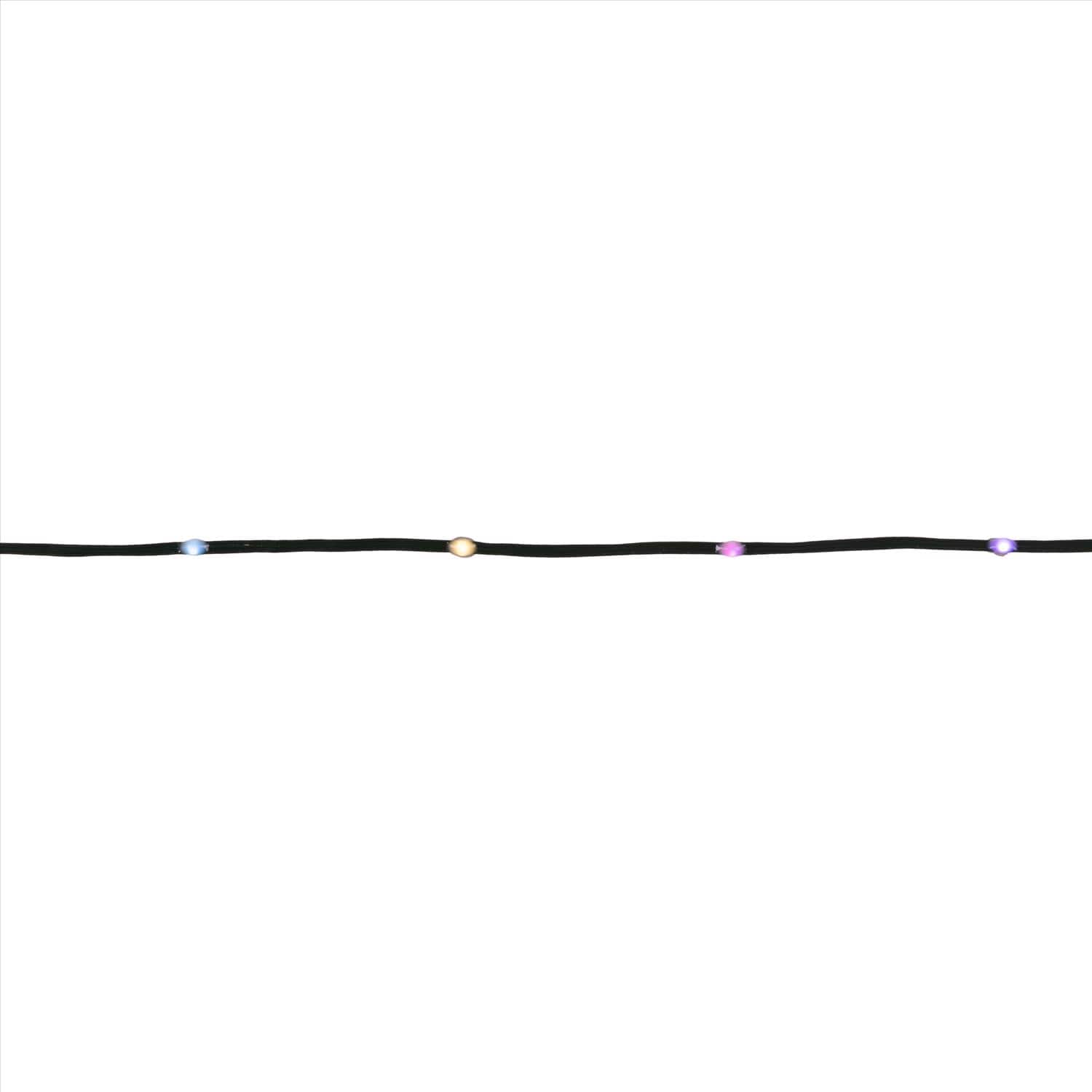 Celebrations - Platinum LED RGB 100 ct String Christmas Lights 17 ft.