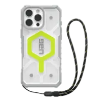 UAG - Bundle: Pathfinder Series MagSafe Case and Lanyard for iPhone 16 Pro Max - Neon Yellow/Clear - Front_Zoom