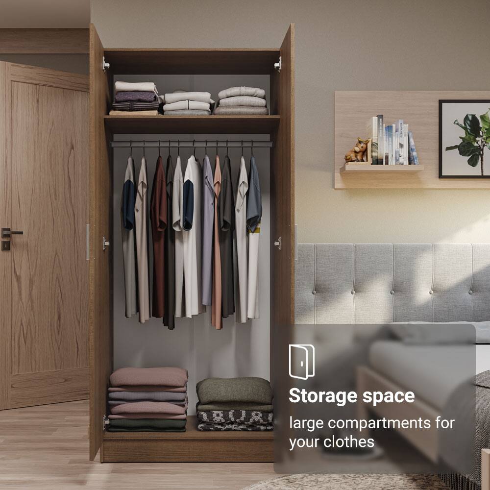 Storage space  
large compartments for your clothes