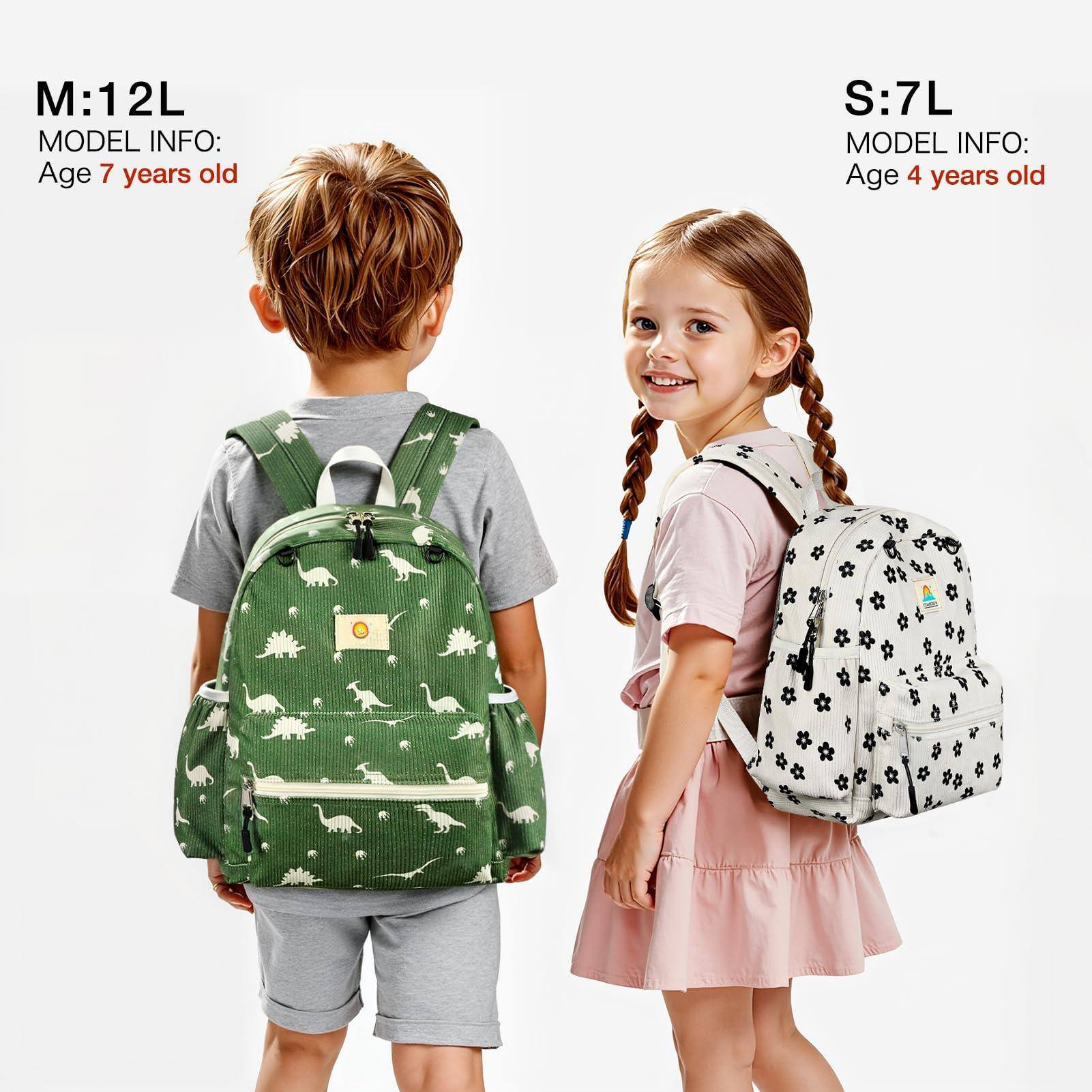 Cozy Serene Corduroy Backpack For 2 4: 12 Inch Backpacks Bow Flower ...