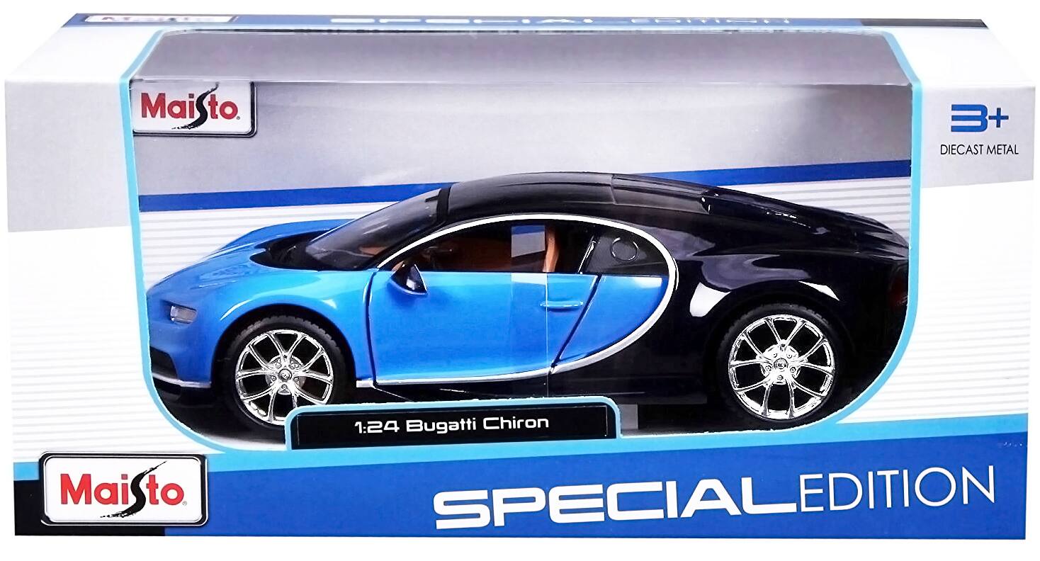 Mai to 3+ DIECAST METAL Mai to 1:24 Bugatti Chiron SPECIAL EDITION