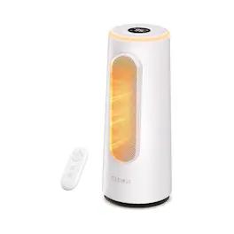 CLEVAST - Space Heater for Indoor Use, 1500W Portable Electric Heater, White