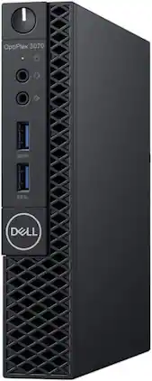 Dell - Refurbished Excellent - Optiplex 3070 Micro PC, Intel Core i5-9500, 16GB RAM, 500GB SSD, 5G WiFi + BT, USB Keyboard&Mouse, Windows 11 Pro - Black