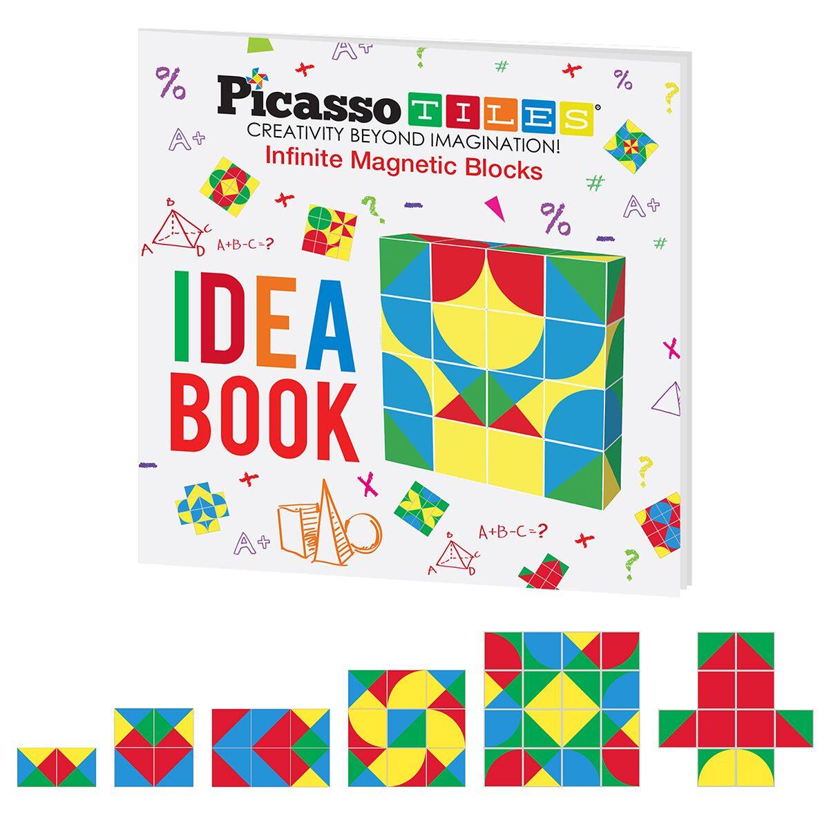 Picasso Tiles  
Creativity Beyond Imagination!  
Infinite Magnetic Blocks  

Idea Book  

A + B - C = ?