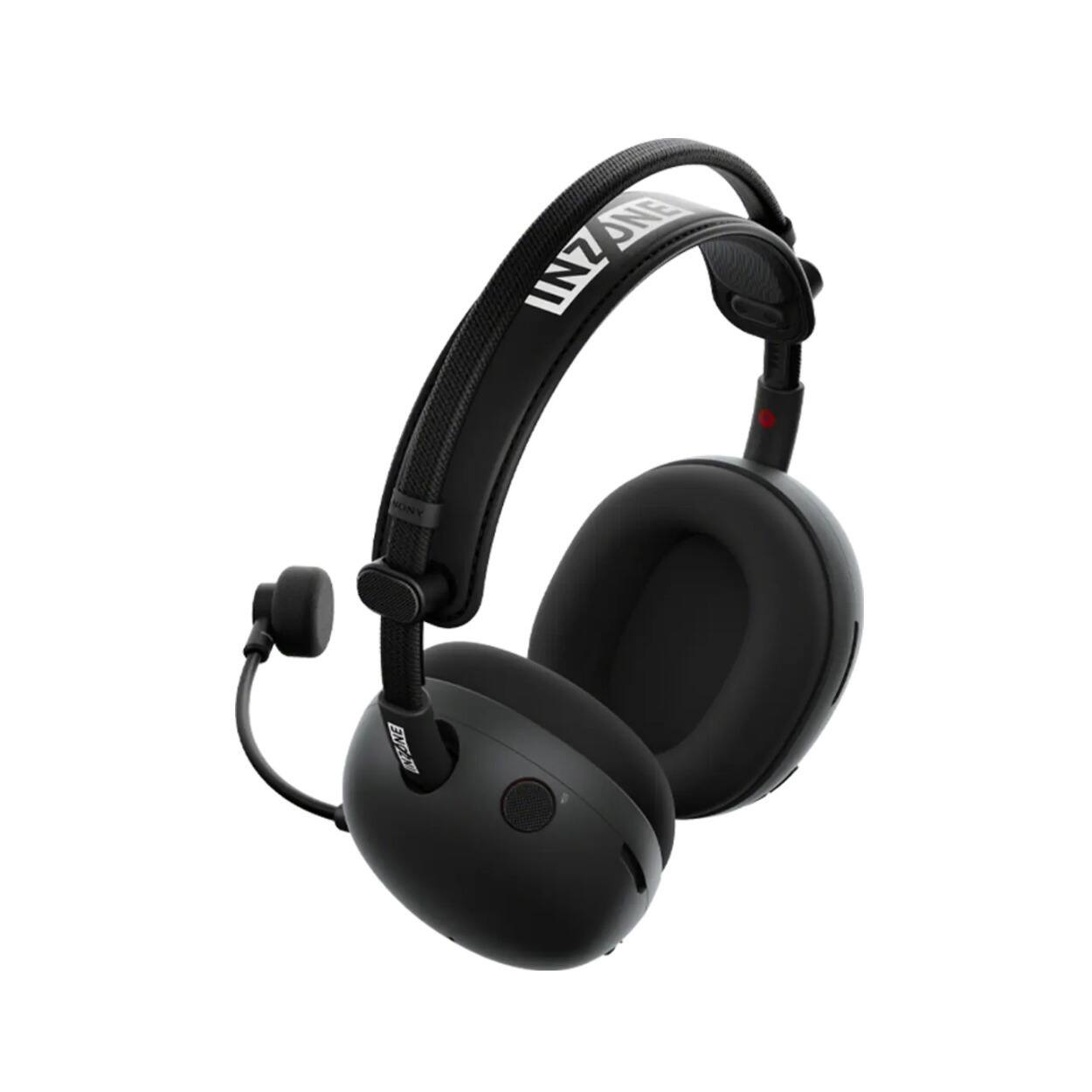 Angle. Sony - Sony INZONE H9 II Wireless Noise Canceling Gaming Headset (Black) with Stand.