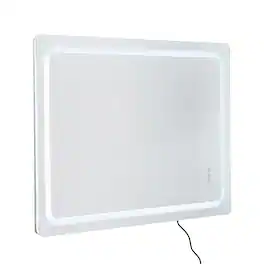 VEVOR - LED Bathroom Mirror, 32" x 48" LED Bathroom Vanity Mirror with Frontlit and Backlit, Anti-Fog Memory Mirror with Lights - Gray and white