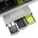 Alt View 14. Mind Reader - Monitor Stand, Laptop Riser, Desktop Organizer, Storage Drawer, Office, Plastic, 13.5"L x 13"W x 4"H - Silver.