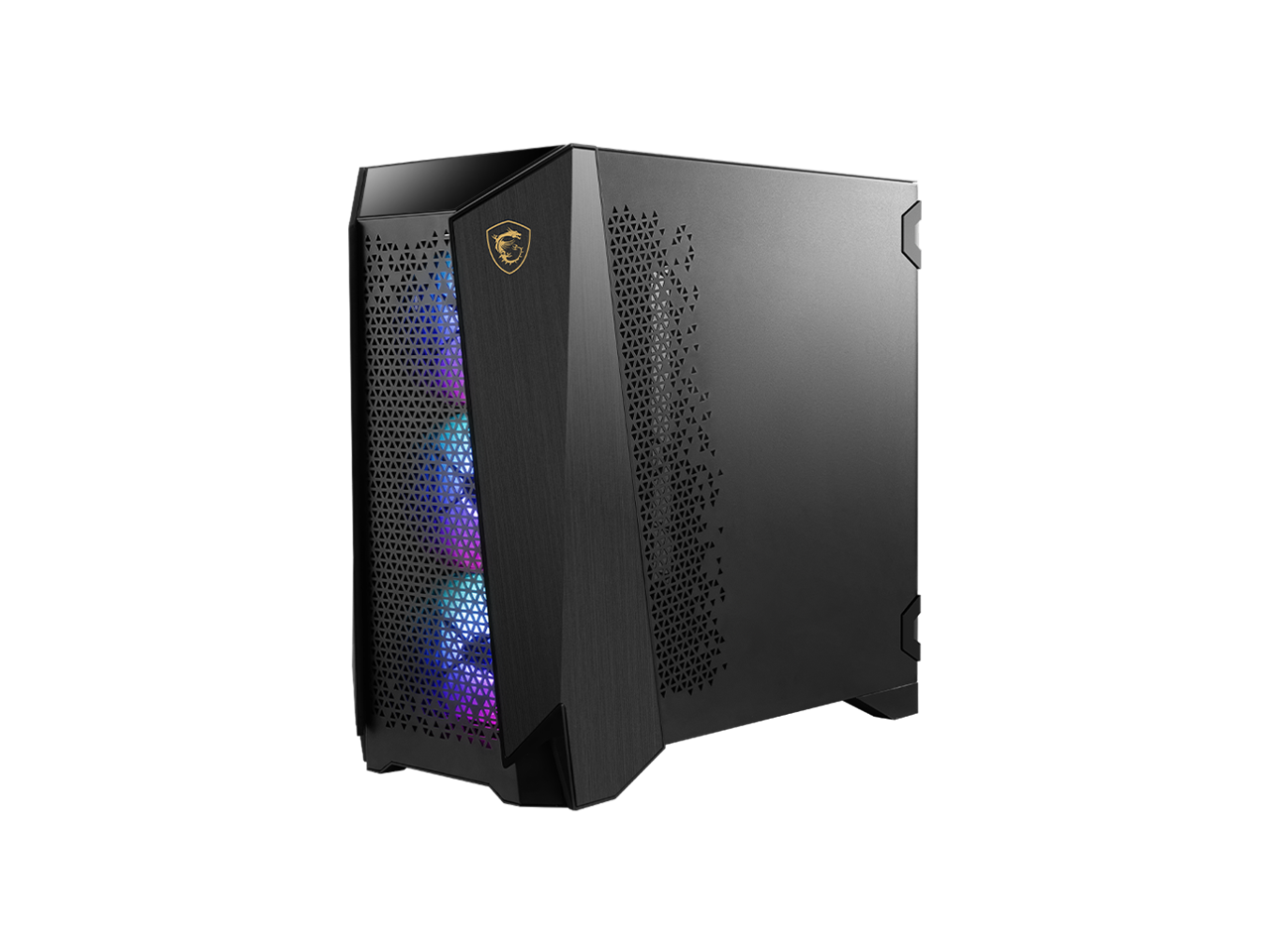 Alt View 3. MSI - MSI Infinite ZS - Gaming Desktop - AMD Ryzen 9 9950X3D 2025 - 32GB Memory - NVIDIA GeForce RTX 5090 - 2TB SSD - Black.