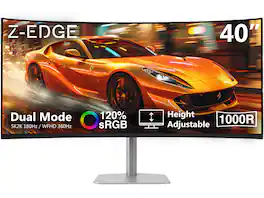 Z Z-Edge - INFINYX UG40P 40" 5K2K WUHD Curved Gaming Monitor, 5120x2160 180Hz, 2560x1080 360Hz, 1ms, Adjustable Stand - Black