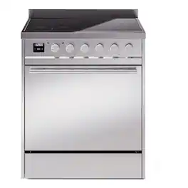 ILVE - Professional Plus II Series 30 in. Induction Range with 4 Induction Elements (Satin Trim) - Stainless Steel