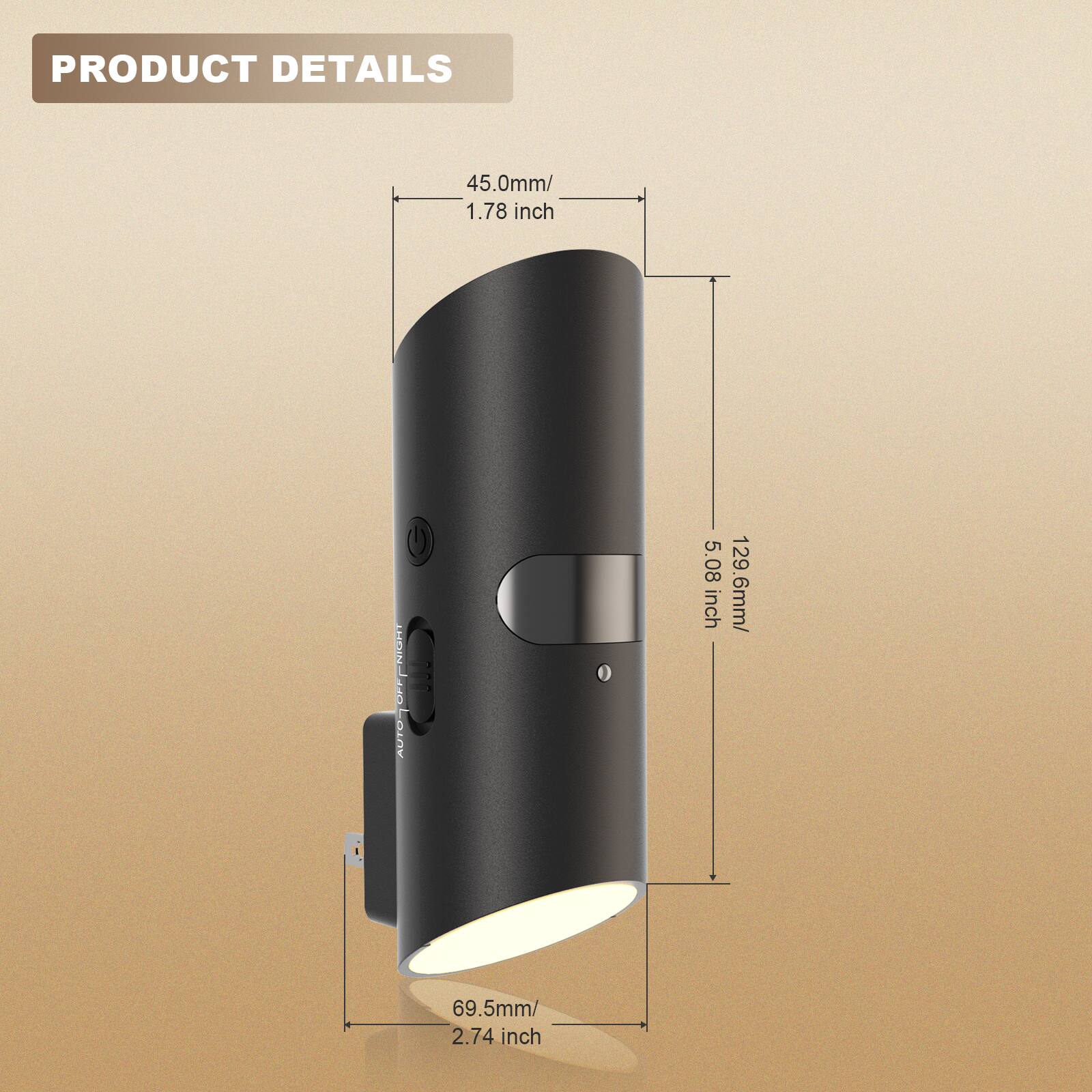 PRODUCT DETAILS

45.0mm / 1.78 inch

OFF/ON

AUTO

5.08 inch

129.6mm / 69.5mm / 2.74 inch