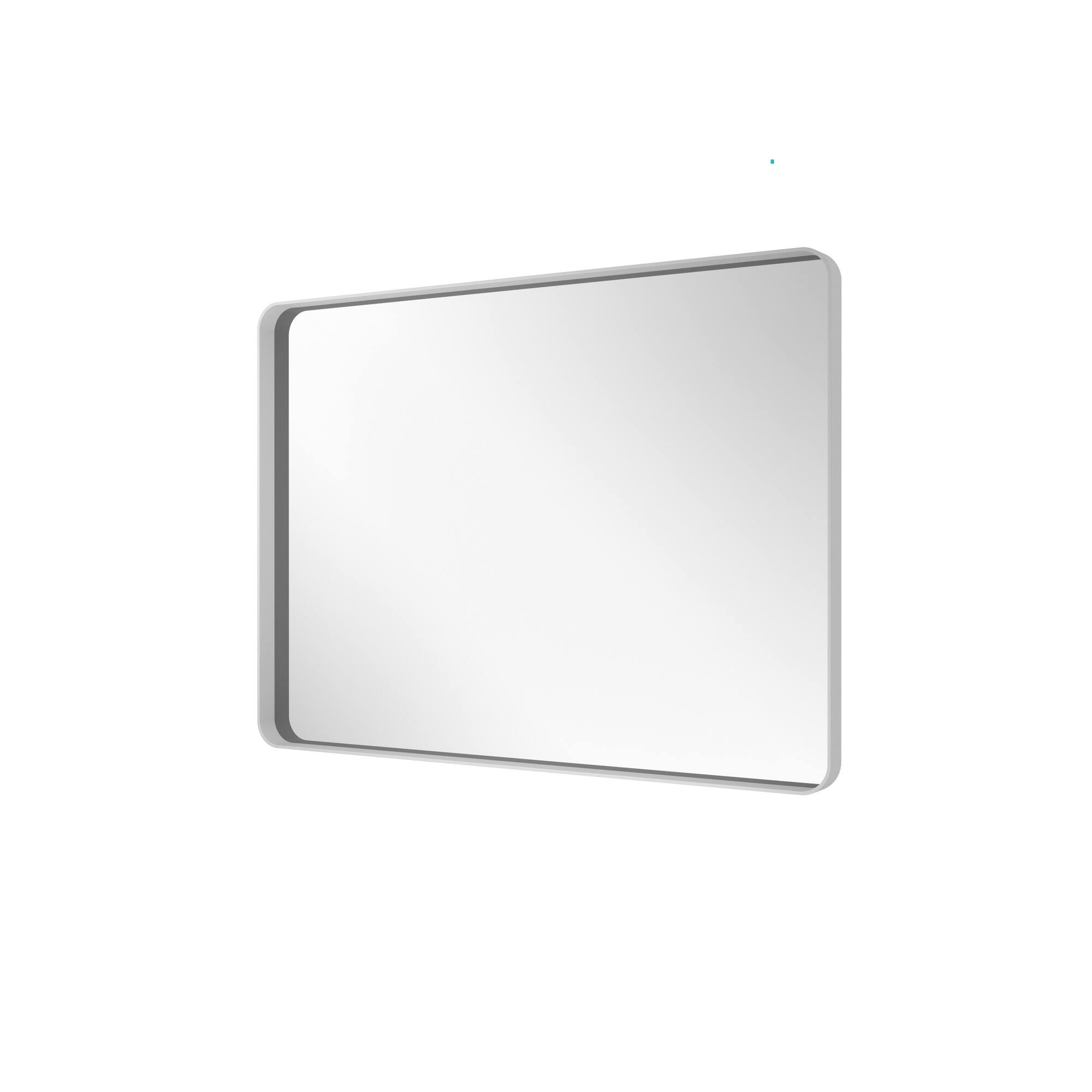 Alt View 2. Boyel Living - 30 in W x 22 in L White Rectangular Aluminum Framed Wall Bathroom Vanity Mirror.