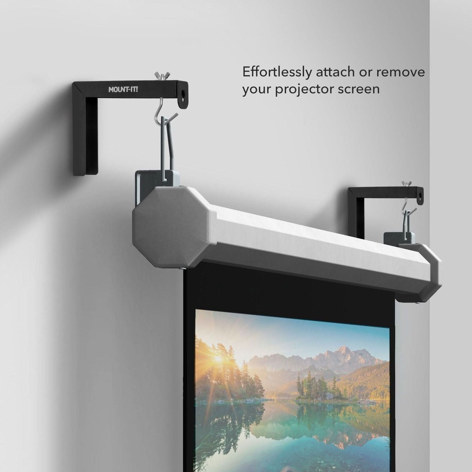 Effortlessly attach or remove your projector screen

MOUNT-IT!