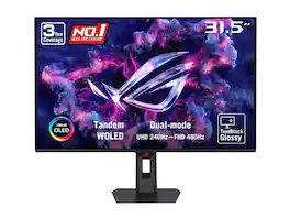 ASUS - ROG Strix 32" 4K OLED Gaming Monitor (XG32UQWMS) - 4K@240Hz/FHD@480Hz, 0.03ms, G-SYNC - Black
