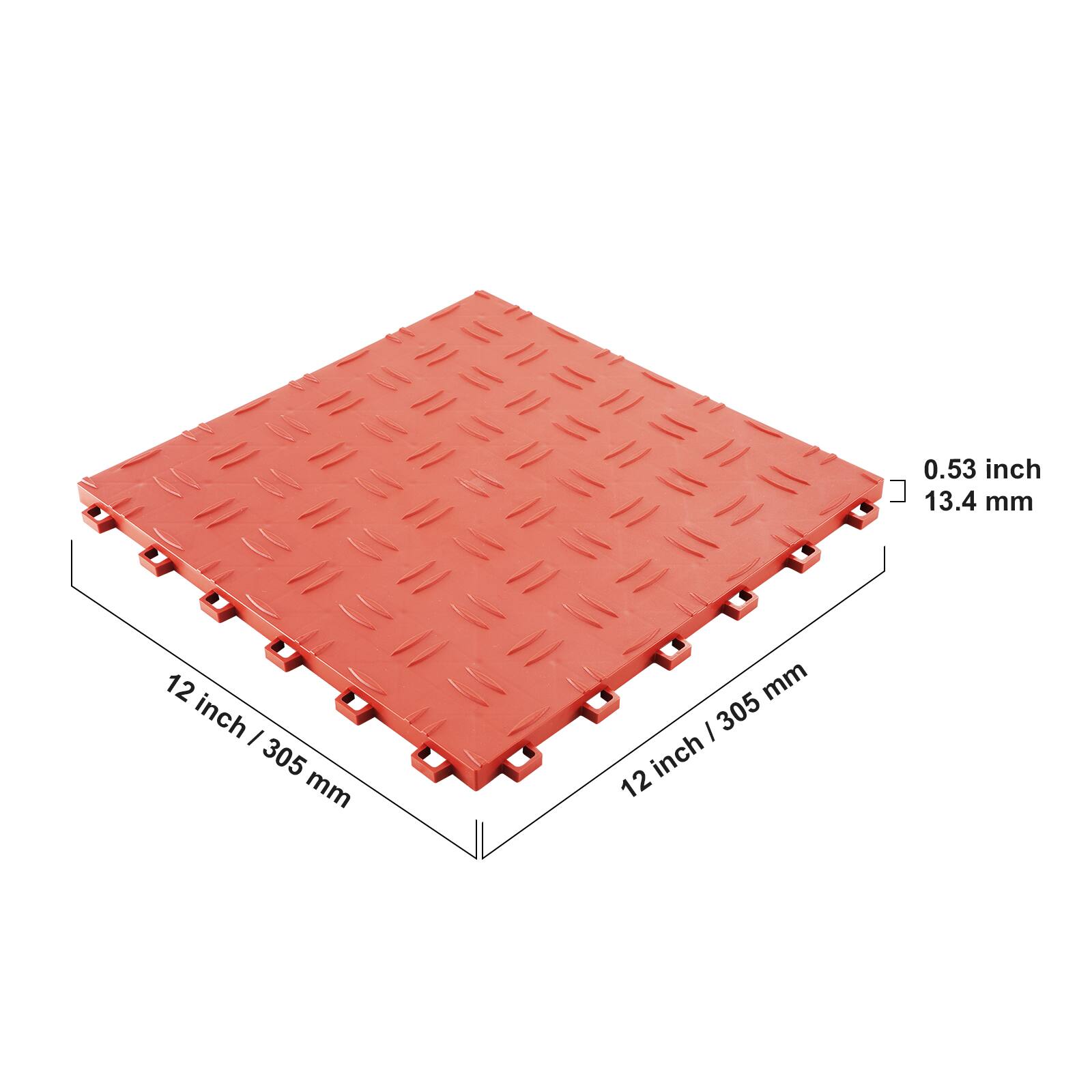 0.53 inch / 13.4 mm  
12 inch / 305 mm