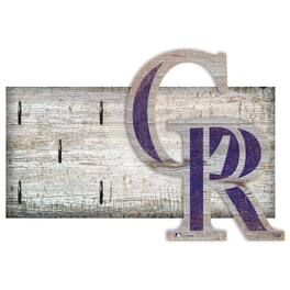 Fan Creations - Colorado Rockies 6" x 12" Mounted Key Holder - Multicolor