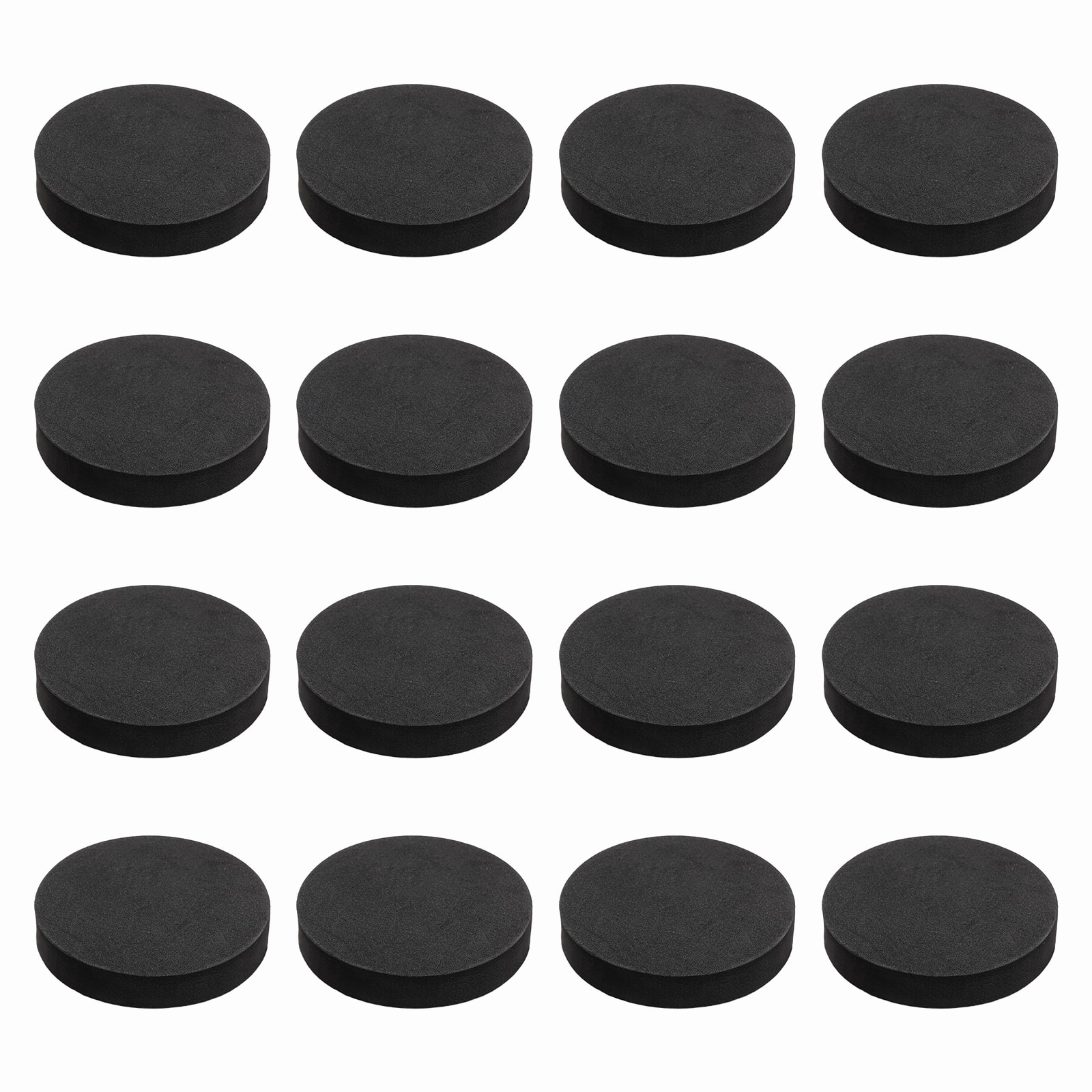 Unique Bargains - Single Sided Speaker Isolation Pads 65x12mm Round EVA Acoustic Foam Anti-Vibration Feet for Speaker Subwoofer, 16pcs - Black price history on PriceWatchPro