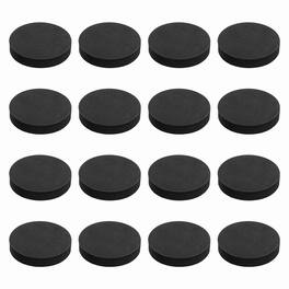 Unique Bargains - Single Sided Speaker Isolation Pads 65x12mm Round EVA Acoustic Foam Anti-Vibration Feet for Speaker Subwoofer, 16pcs - Black